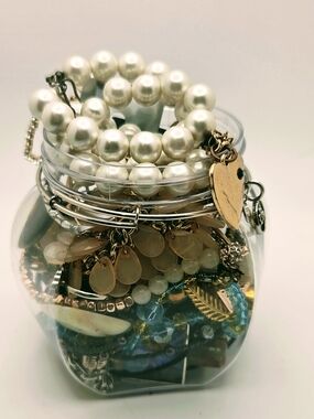 Estate Jewelry Treasure Jar - Vintage & Modern Mixed Lot